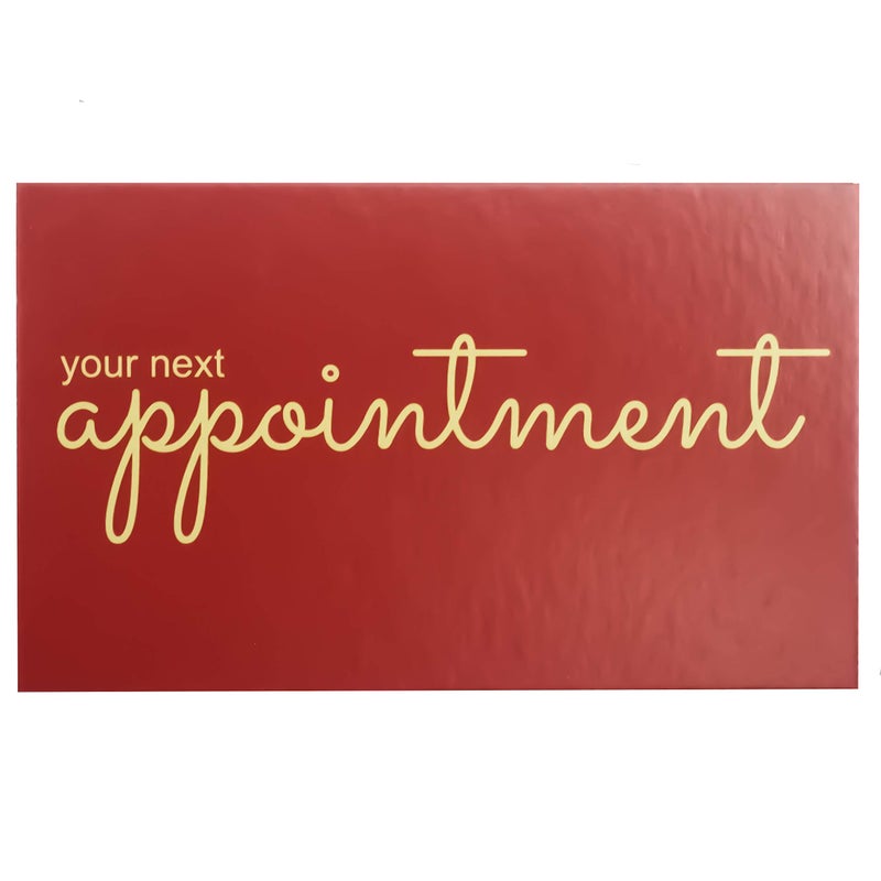 RXBC2011 بطاقات تذكير بالمواعيد RXBC2011 عبوة من 100 لون أحمر نبيذي - Image 2